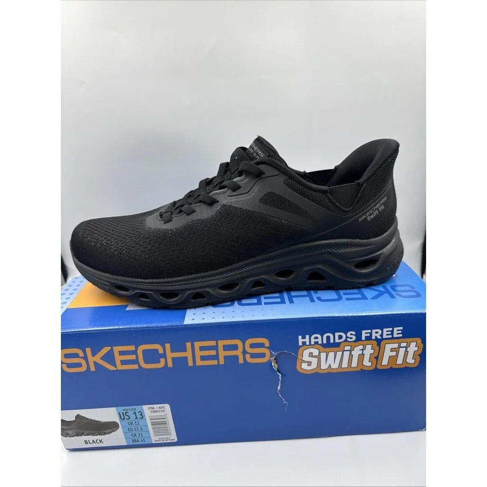 Skechers Men's Hands Free Swift Fit Slip On Memory Foam Shoes - Size 13 Black